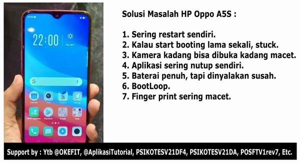 6 Solusi Masalah HP OPPO A5S